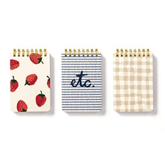 kate spade Other - Kate Spade Spiral Notepad Set Strawberries New
